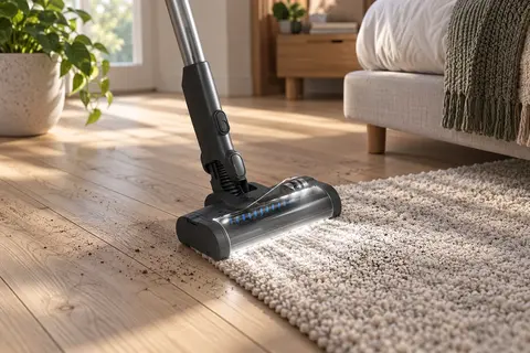 Brosse MultiFloor de l'Electrolux 500 en situation, image générée par IA à partir d'une photo de référence