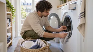 Entretien du joint de hublot d’un lave-linge dans un petit logement